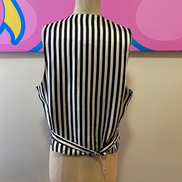 Moschino Men's Chest Ivory Black Vest - Picture 7 of 14